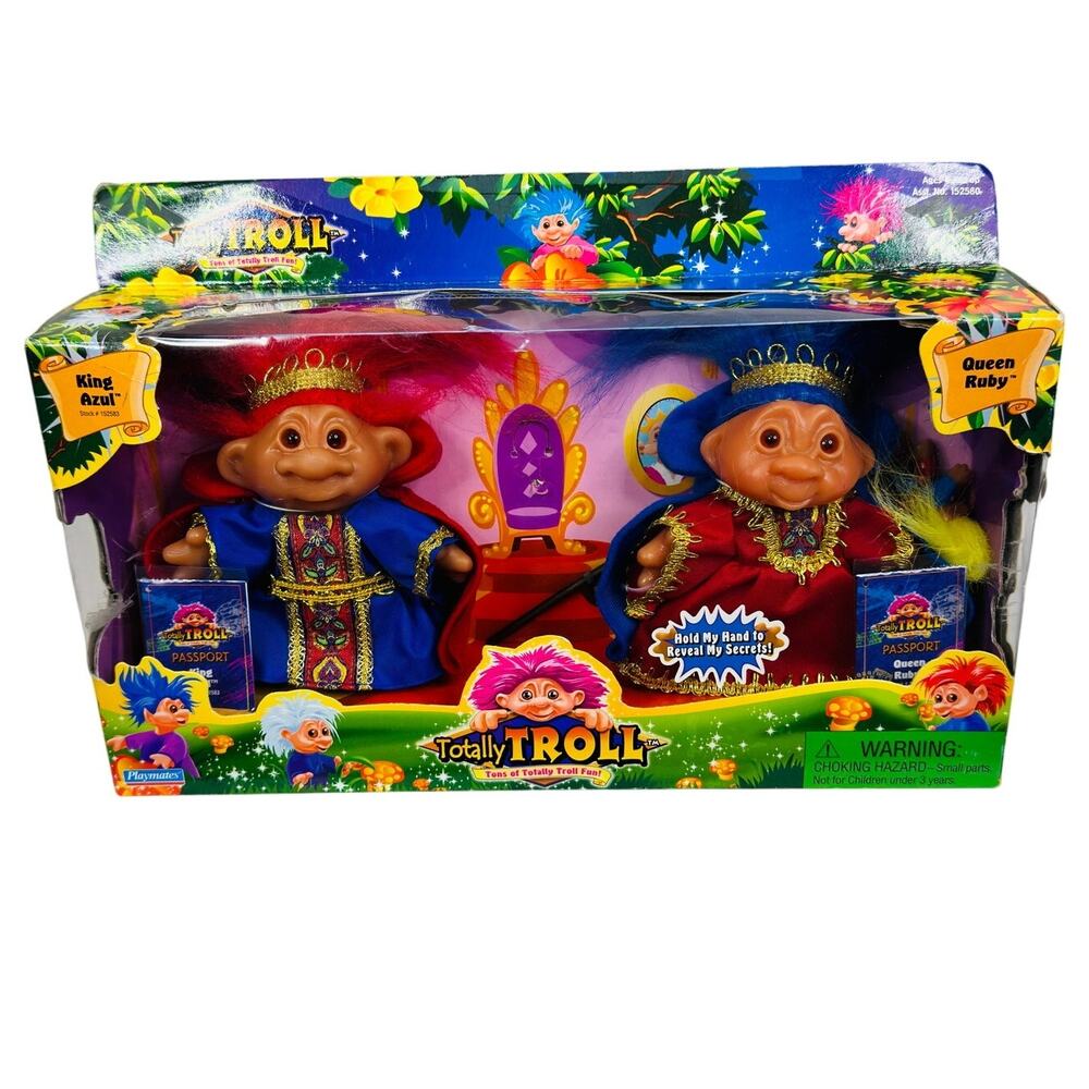 PlaymatesTotally‎ Trolls King Azul & Queen Ruby Boxed set 2001